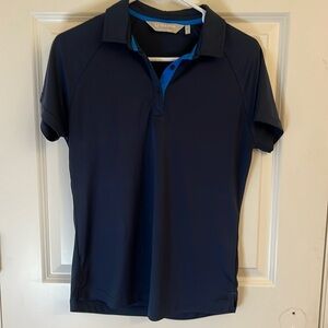 SUNICE Jill Basic Golf Polo Women Size Medium Navy